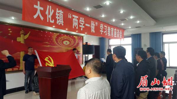 大化镇召开“两学一做”学习教育座谈会