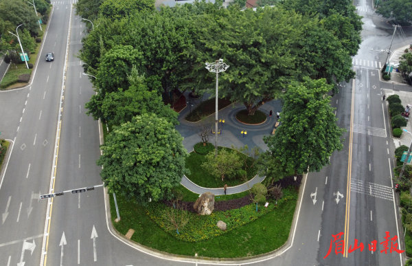  航拍“口袋公园”。