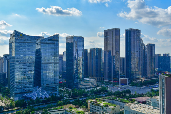 高质量发展的成都高新区楼宇经济。