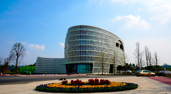 眉山天府新区展示中心。 眉山天府新区展示中心。
