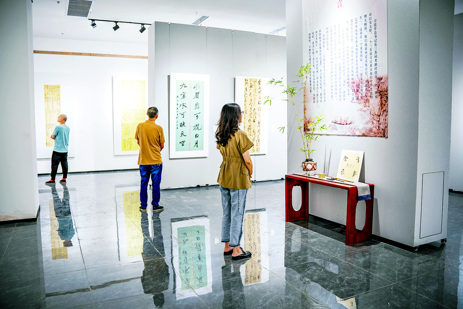 彭山市民文化中心“苏风流韵”展览。